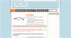 Desktop Screenshot of lentes-en-linea.com